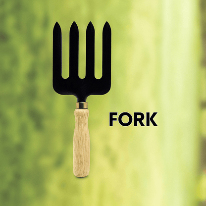 🌿 Garden Picks™ 5-Piece Wooden Gardening Tool Set